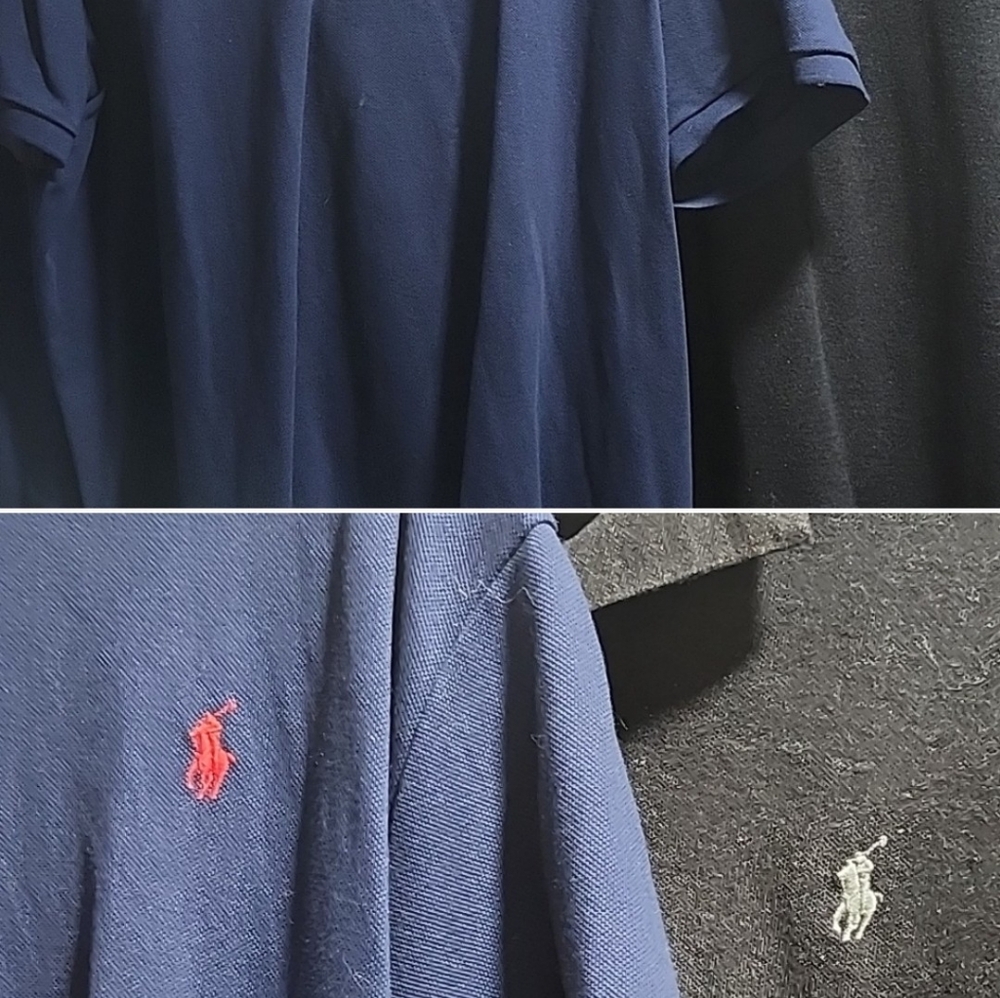 2 men classic fit polo shirts xxl
